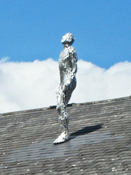 figure on roof