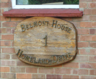 Signage on house