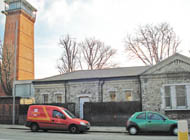 old building by watertower