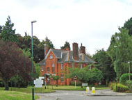 Hospital in distance